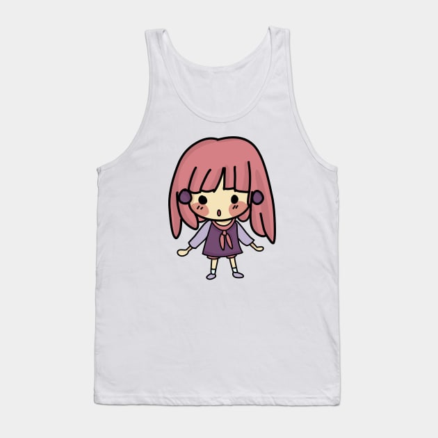 Clueless Cute Girl Tank Top by Nicheek